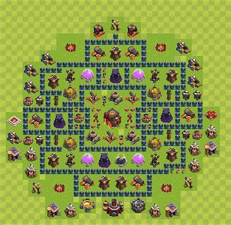 clash of clan rathaus 10 base|clash of clans base layout.